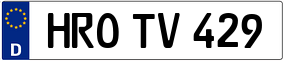 Trailer License Plate